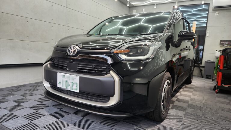 トヨタ・シエンタにガラスコーティングLASTELLA　MATRIX（ラステラ　マトリクス）を施工/千葉県市川市